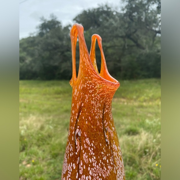 MCM Hand Blown Art Glass Swung Vase - Picture 4 of 7